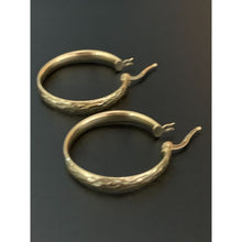 Load image into Gallery viewer, 18K Gold Hoop Earrings Saudi Real Gold - Rafant
