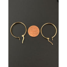 Load image into Gallery viewer, 18K Gold Hoop Earrings Saudi Real Gold - Rafant

