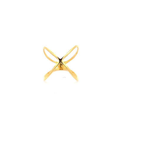 18K Yellow Gold Ring 1.35 grams Size 4.5 - Rafant