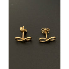 Load image into Gallery viewer, 18K Gold Earrings Stud Infinity 1.47 grams - Rafant
