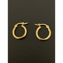 Load image into Gallery viewer, 18K Gold Earrings Hoops Loops Small 0.91 grams - Rafant
