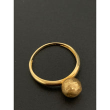 Load image into Gallery viewer, 18K Gold Ring Ball 1.24 grams Size 5.75 - Rafant
