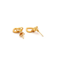 Load image into Gallery viewer, 18K Gold Earrings Heart Post 0.96 grams Small - Rafant
