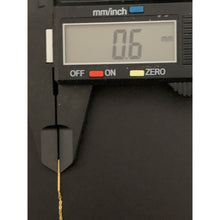 Load image into Gallery viewer, 18K Gold Earrings Threader Flower Tiny 0.35 grams - Rafant
