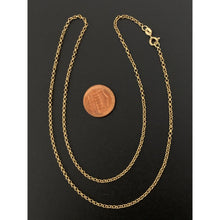 Load image into Gallery viewer, 18K Gold Necklace Chain 19.50 Inches Rolo 2.25 grams - Rafant
