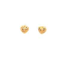 Load image into Gallery viewer, 18K Yellow Gold Earrings Stud Heart 1.24 grams Small - Rafant
