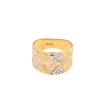 Load image into Gallery viewer, 18K Gold Ring Tricolor Size 7 - Rafant
