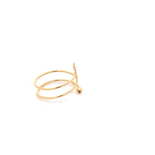 Load image into Gallery viewer, 18K Yellow Gold Ring Flower Spiral 1.08 grams Size 8 - Rafant
