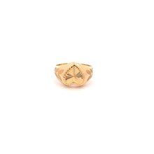 Load image into Gallery viewer, 18K Yellow Gold Ring Heart 1.16 grams Size 4 - Rafant
