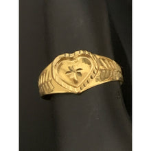 Load image into Gallery viewer, 18K Gold Ring Heart 0.78 gram Size 5.75 - Rafant
