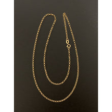 Load image into Gallery viewer, 18K Gold Necklace Chain Rolo 17.5 inches 1.23 grams - Rafant
