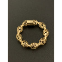 Load image into Gallery viewer, 18K Gold Ring Soft Mesh 0.53 grams Size 5 Dainty Lightweight Delicate - Rafant
