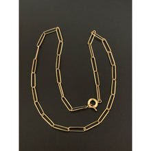 Load image into Gallery viewer, 18K Gold Necklace Paperclip 17.25 inches 2.91 grams - Rafant
