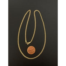 Load image into Gallery viewer, 18K Yellow Gold Necklace Chain Curb 18 inches 1.83 grams - Rafant
