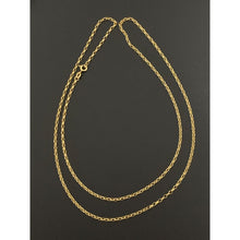 Load image into Gallery viewer, 18K Gold Necklace Chain Cable Link 27.50 inches 2.86 grams - Rafant
