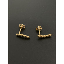 Load image into Gallery viewer, 18K Gold Earrings Studs Beaded 1.08 grams - Rafant
