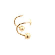 Load image into Gallery viewer, 18K Gold Earrings Ball Heart Small - Rafant
