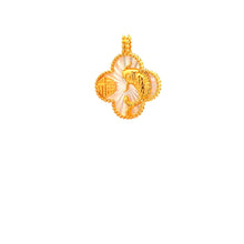 Load image into Gallery viewer, 18K Yellow Gold Pendant Mother of Pearl Good Luck Charm 1.19 grams - Rafant
