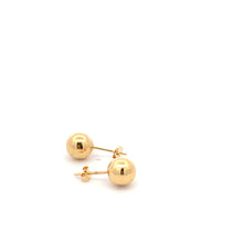 Load image into Gallery viewer, 18K Yellow Gold Earrings Stud Balls 1.29 grams - Rafant
