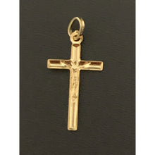 Load image into Gallery viewer, 18K Gold Pendant Cross 0.40 grams Very Lightweight, Dainty, Small - Rafant
