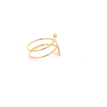 Load image into Gallery viewer, 18K Yellow Gold Ring Flower Spiral 1.08 grams Size 8 - Rafant
