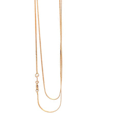 Load image into Gallery viewer, 18K Yellow Gold Necklace Chain Snake 17.5 inches 1.56 grams Thin Chain - Rafant
