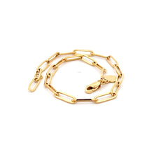 Load image into Gallery viewer, 18K Yellow Gold Bracelet Paperclip Size 7.5 inches - Rafant
