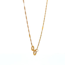 Load image into Gallery viewer, 18K Gold Necklace Chain 17.75&quot;  Pendant Dragon Good Fortune Luck 1.51 grams - Rafant
