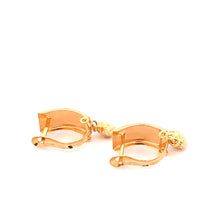 Load image into Gallery viewer, 18K Gold Earrings French Clips Heart 1.46 grams - Rafant
