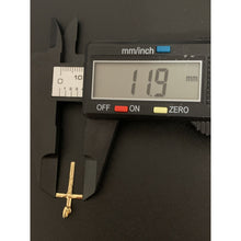 Load image into Gallery viewer, 18K Gold Pendant Cross 0.40 grams Very Lightweight, Dainty, Small - Rafant
