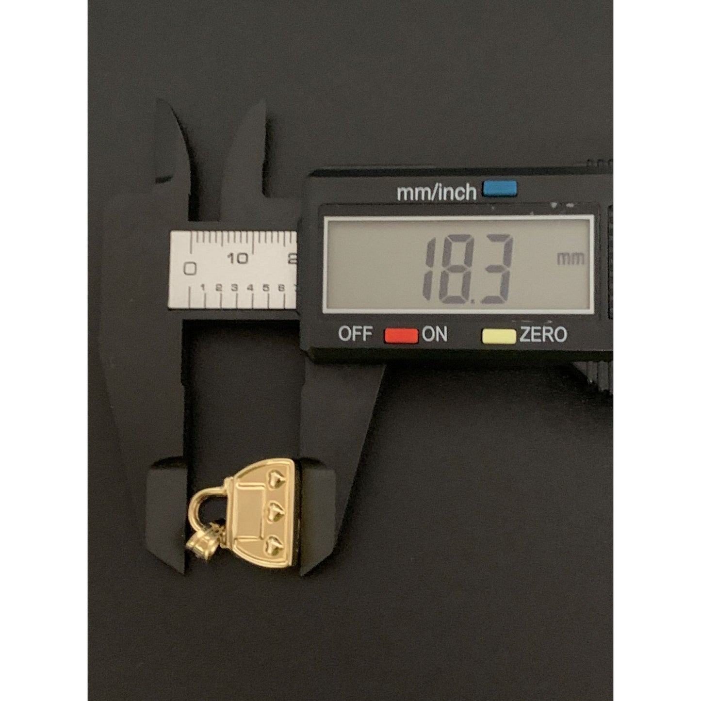 18K Gold Pendant Padlock 2.15 grams - Rafant