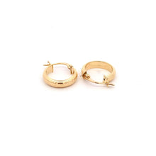 Load image into Gallery viewer, 18K Yellow Gold Earrings Hoops Small 1.04 grams - Rafant
