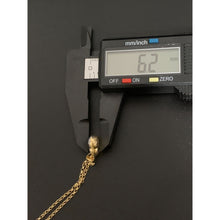 Load image into Gallery viewer, 18K Gold Necklace Chain Rolo 17.75 inches Heart Pendant Two Tone 2.05 grams - Rafant
