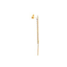 Load image into Gallery viewer, 18K Yellow Gold Earrings Threaders Balls Very Tiny 0.26 grams - Rafant
