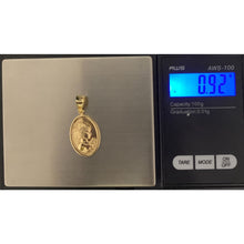 Load image into Gallery viewer, 18K Gold Pendant Oval Woman Lady 0.92 grans - Rafant
