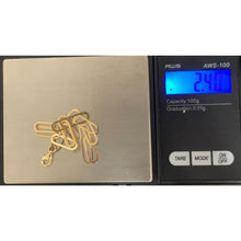 Load image into Gallery viewer, 18K Gold Bracelet Paperclip 7.5 inches 2.40 grams - Rafant
