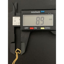 Load image into Gallery viewer, 18K Gold Necklace Chain 17.75 inches with Open Heart Pendant 1.29 grams - Rafant
