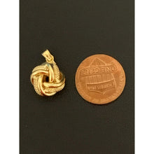 Load image into Gallery viewer, 18K Gold Earrings Pendant Knot 0.93 grams - Rafant
