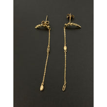 Load image into Gallery viewer, 18K Yellow Gold Earrings Post Dangling - Rafant
