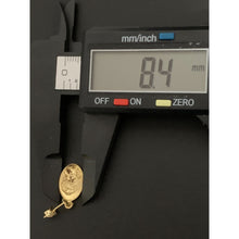 Load image into Gallery viewer, 18K Gold Earrings Post Dangle Woman Lady 1.17 grams - Rafant
