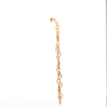 Load image into Gallery viewer, 18K Yellow Gold Bracelet Heart Beads 2.46 grams 7.5 inches - Rafant
