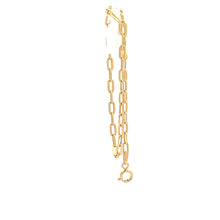 Load image into Gallery viewer, 18K Yellow Gold Bracelet Paperclip Small Links 1.02 Size 7.5 inches - Rafant
