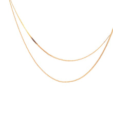 Load image into Gallery viewer, 18K Yellow Gold Necklace Chain Snake 17.5 inches 1.56 grams Thin Chain - Rafant
