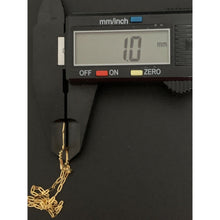 Load image into Gallery viewer, 18K Gold Necklace Chain Paperclip 15.75 inches Key Pendant 1.60 grams - Rafant
