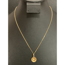 Load image into Gallery viewer, 18K Gold Necklace Chain 17.75&quot; with Jesus Christ Pendant 1.91 grams - Rafant
