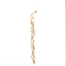 Load image into Gallery viewer, 18K Yellow Gold Bracelet Heart Beads 2.46 grams 7.5 inches - Rafant
