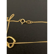 Load image into Gallery viewer, 18K Gold Necklace Chain 18 inches with Open Heart Pendant 1.23 grams - Rafant
