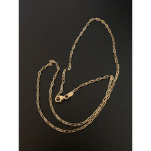 Load image into Gallery viewer, 18K Gold Necklace Paperclips Chain 17.75 inches 2.76 grams - Rafant
