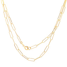 Load image into Gallery viewer, 18K Yellow Gold Necklace Chain Paperclip Size 18 inches 1.51 grams - Rafant
