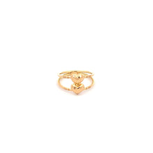 Load image into Gallery viewer, 18K Yellow Gold Ring Heart 0.98 grams Size 4.75 - Rafant
